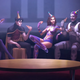The Titans in happier times, as seen in Starfire’s arcade ending for Injustice 2. Image: Neatherrealm Studios
